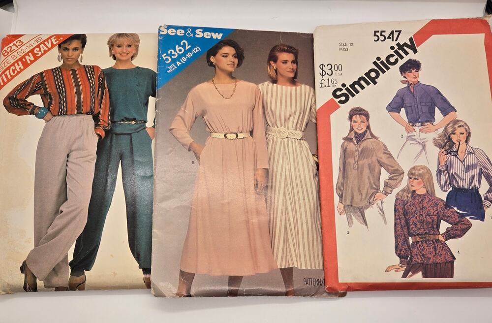 Vtg Simplicity 70s Sewing Patterns Lot of 2 Retro Skirts Dresses #5403 #9172